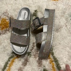 Outwoods Glitter Platform Sandal